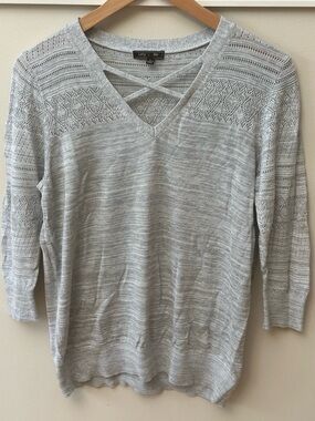 Lefty & Me Knit 3/4 Sleeve Strappy Top